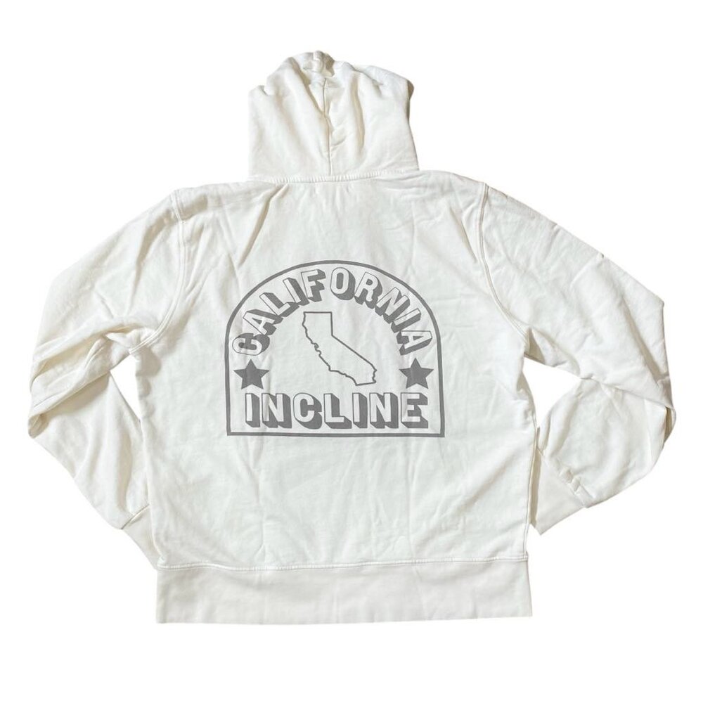 California Incline Hoodie Cream Size S Beach Luxury Lounge Wear Sample CA NWT